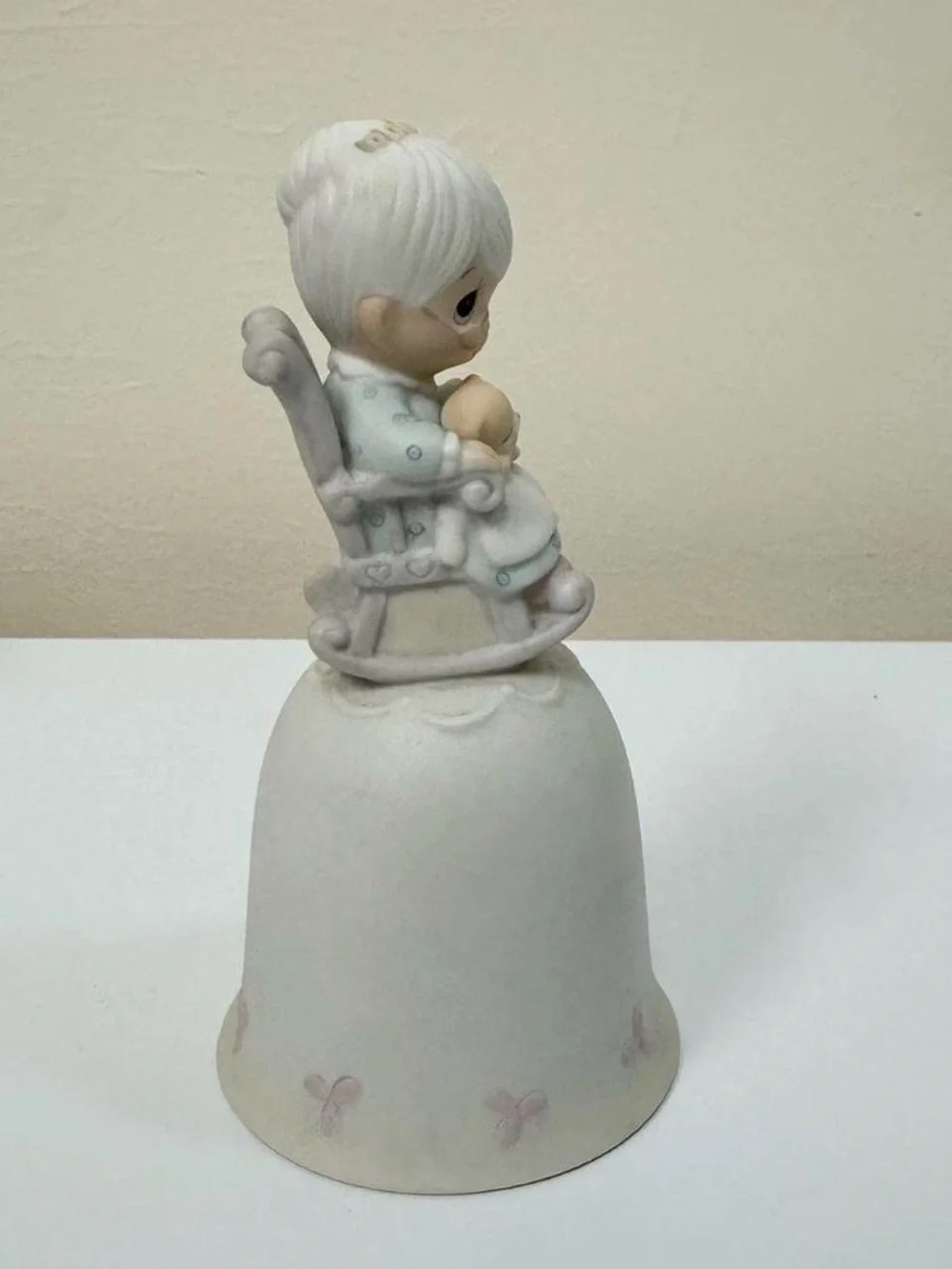 Vintage 1980s Precious Moments “The Purr-fect Grandma” Figurine Bell NIB